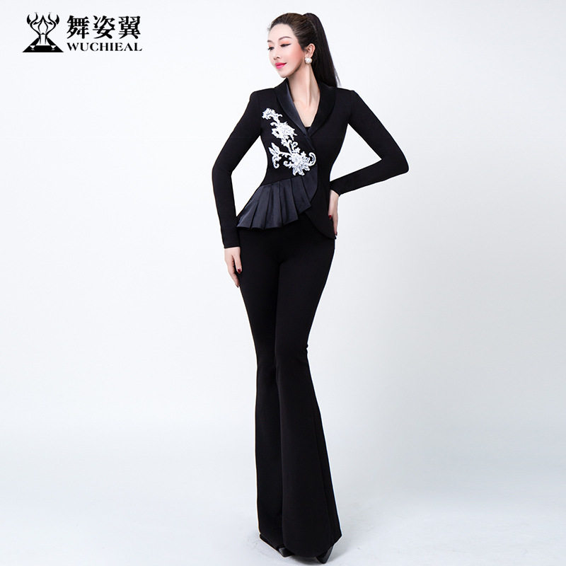 舞姿翼修身形体衣礼仪服新款训练走秀肚皮舞练功服舞蹈套装XT1099