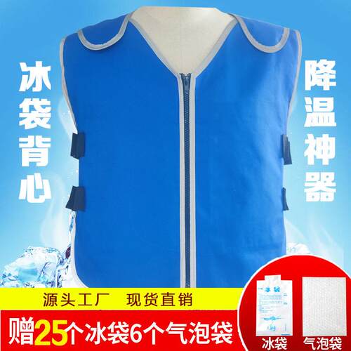 冰袋降温马甲夏天制冷背心防暑冰镇神器冰块夏季高温户外工作厨房