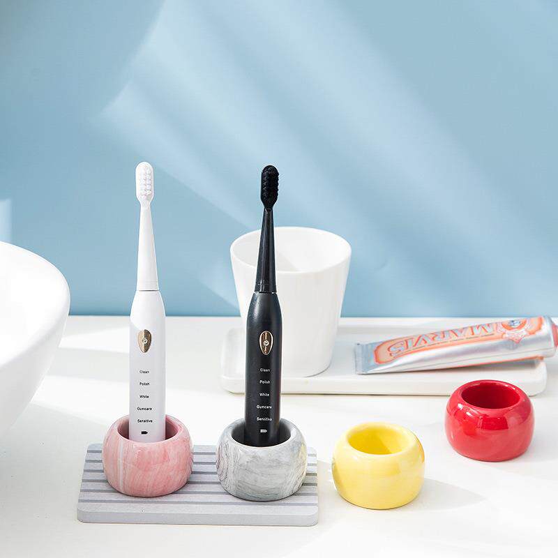 创意陶瓷电动牙刷置物架牙刷底座牙刷架牙具座收纳牙刷托
