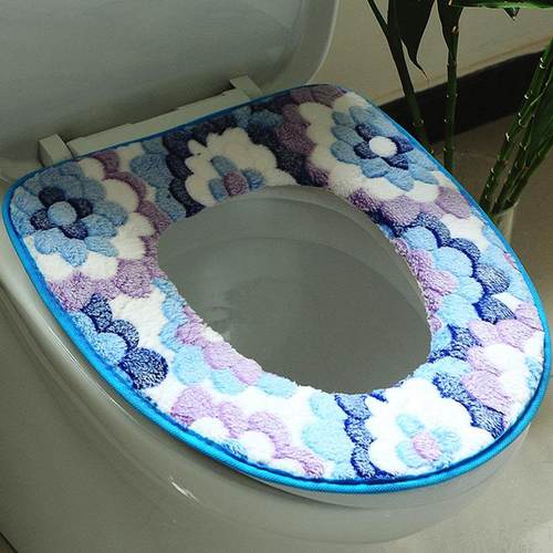 马桶垫家用冬季加厚座坐便套垫粘贴式四季马桶套子圈毛绒厂家