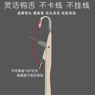 I6CV带舌钩针编织工具毛衣修补活舌钩头塑柄小钩针毛线舌勾针超细