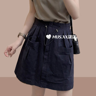 女士半身裙短裙裙子工装裙2025夏季新款a字今年流行爆款半裙显瘦