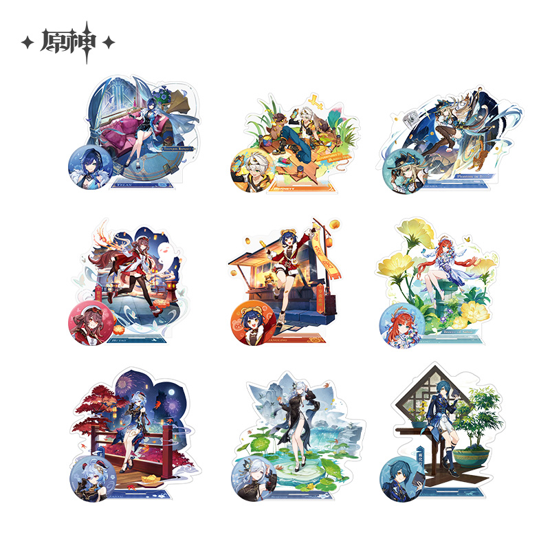 【】提瓦特风尚系列周边  徽章  立牌 Genshin