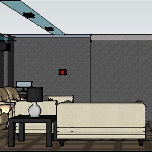 家庭影院设计影音室布线效果图全景声音箱布局声学装修 私人定制