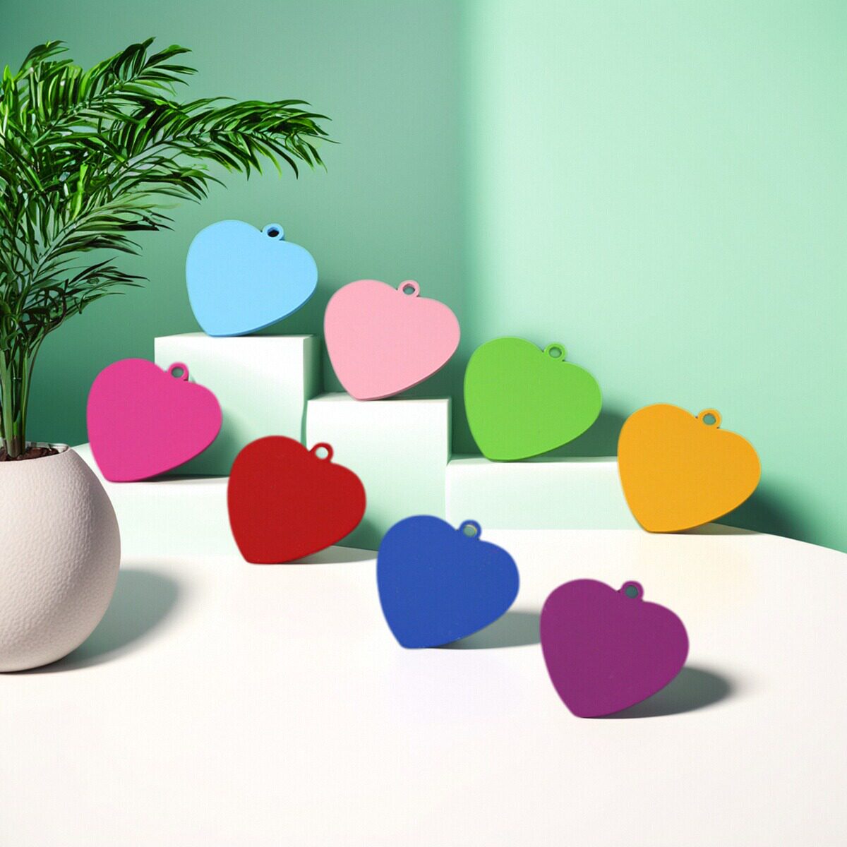 刻字钥匙挂牌爱心铝合金挂牌猫牌姓名牌标签牌防丢牌可激光logo