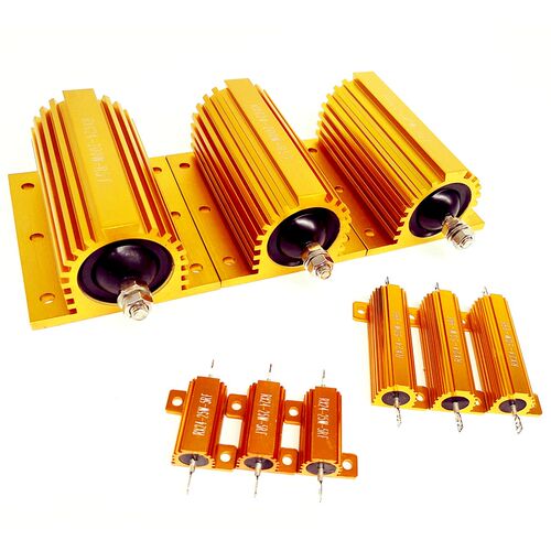 RXG24大功率黄金铝壳电阻器限流预充电阻汽车解码25W50W100W200W