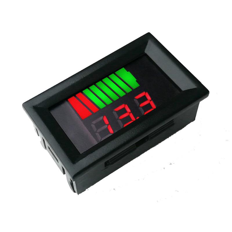 6V12V24V36V48V60V72V84V数显直流电瓶蓄电池电压表电动车电量表