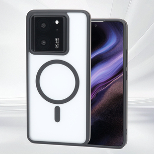 适用于红米60至尊版磁吸手机壳全包防摔无线充电保护壳Redmi k60 ultra磨砂半透明高级简约保护套