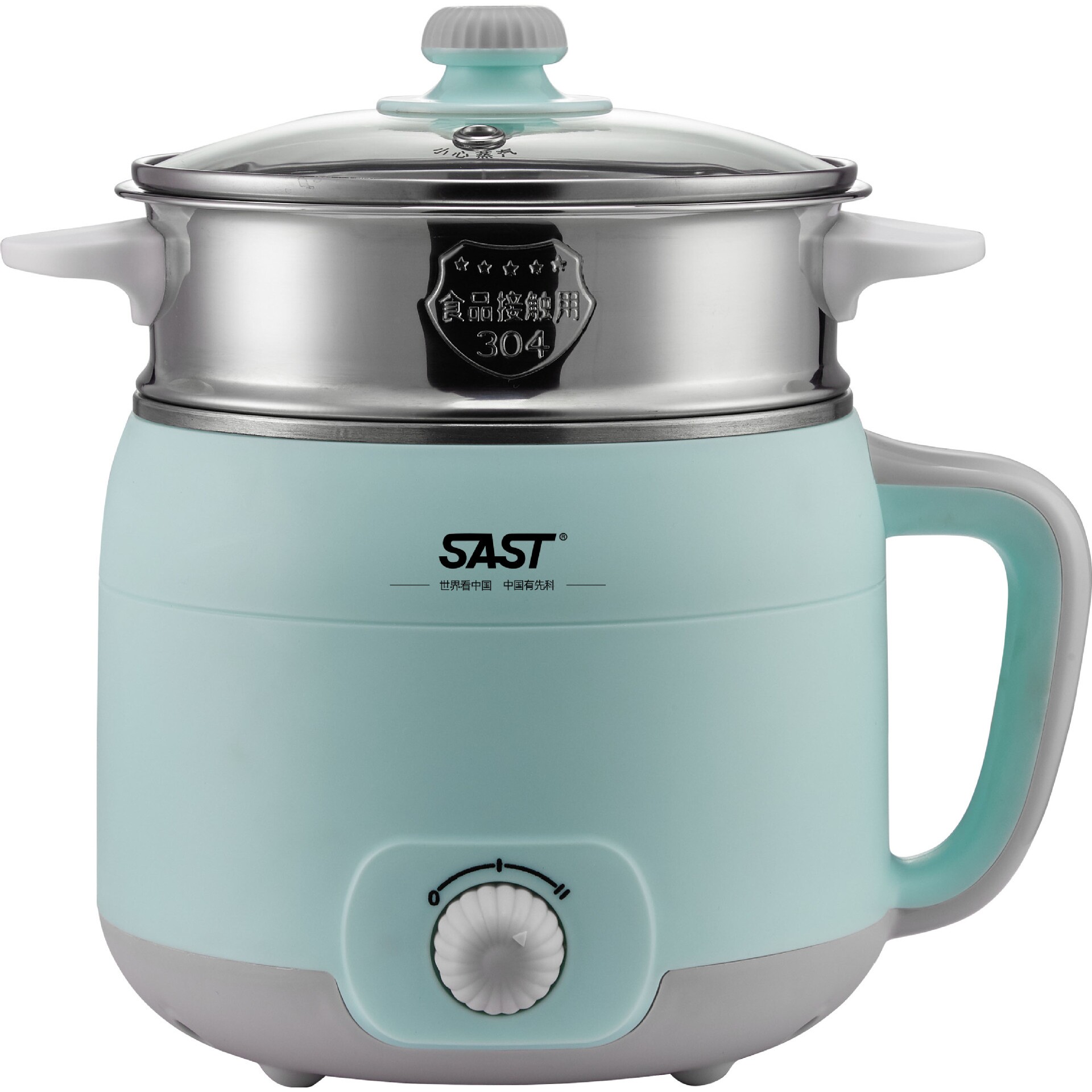 电煮锅304不锈钢1.8L电煮锅小锅一人用小煮锅宿舍锅带蒸笼私模定