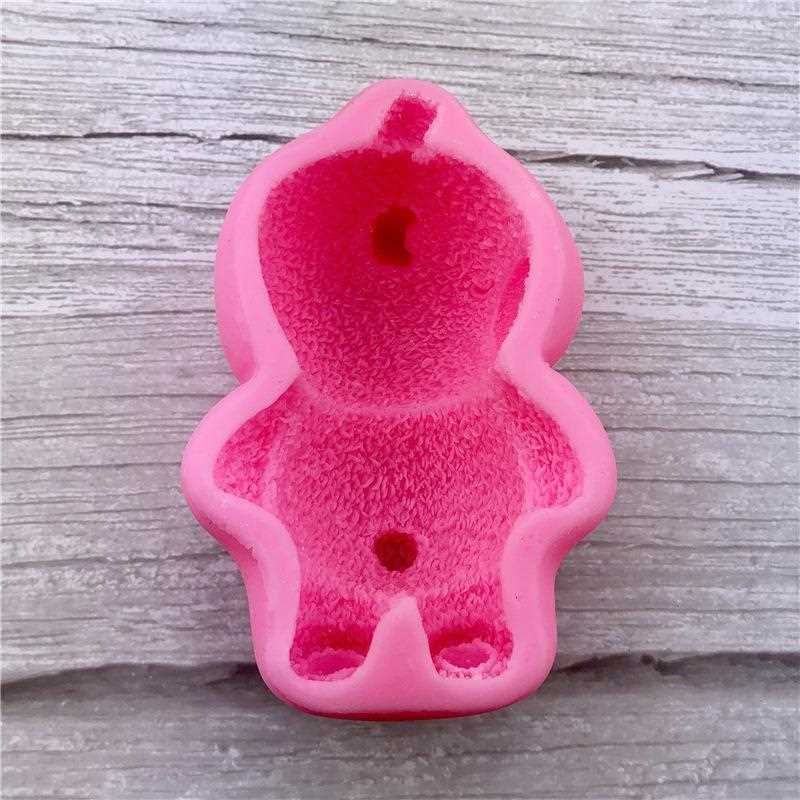 新款直销趴趴熊慕斯蛋糕模具 动物慕斯造型瞌睡熊冰激凌硅胶模具