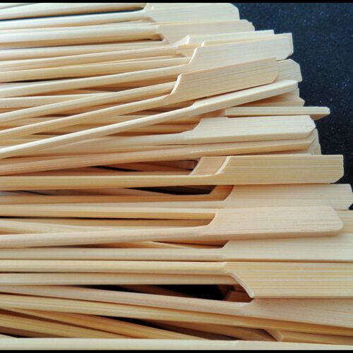 30cm/200根圆杆竹签烧烤竹签铁炮串带柄串串香棒棒鸡钵钵鸡竹签子