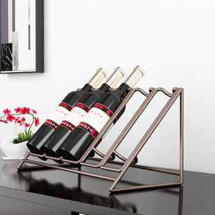 红酒架子斜放红酒架子斜放葡萄酒展示托架酒柜吧台酒瓶摆件轻奢倒