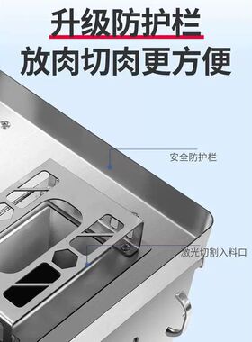 强力正元台式切肉机商用不锈钢家用电动切片切丝全自动新款包邮