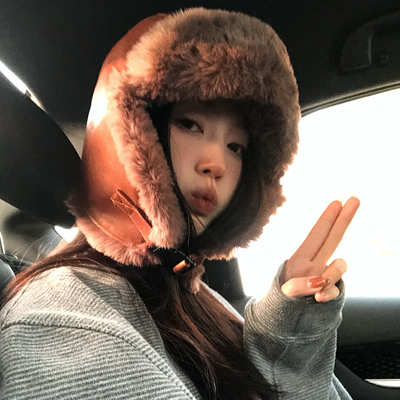 猫仔kitten冬季新款加绒加厚帽子