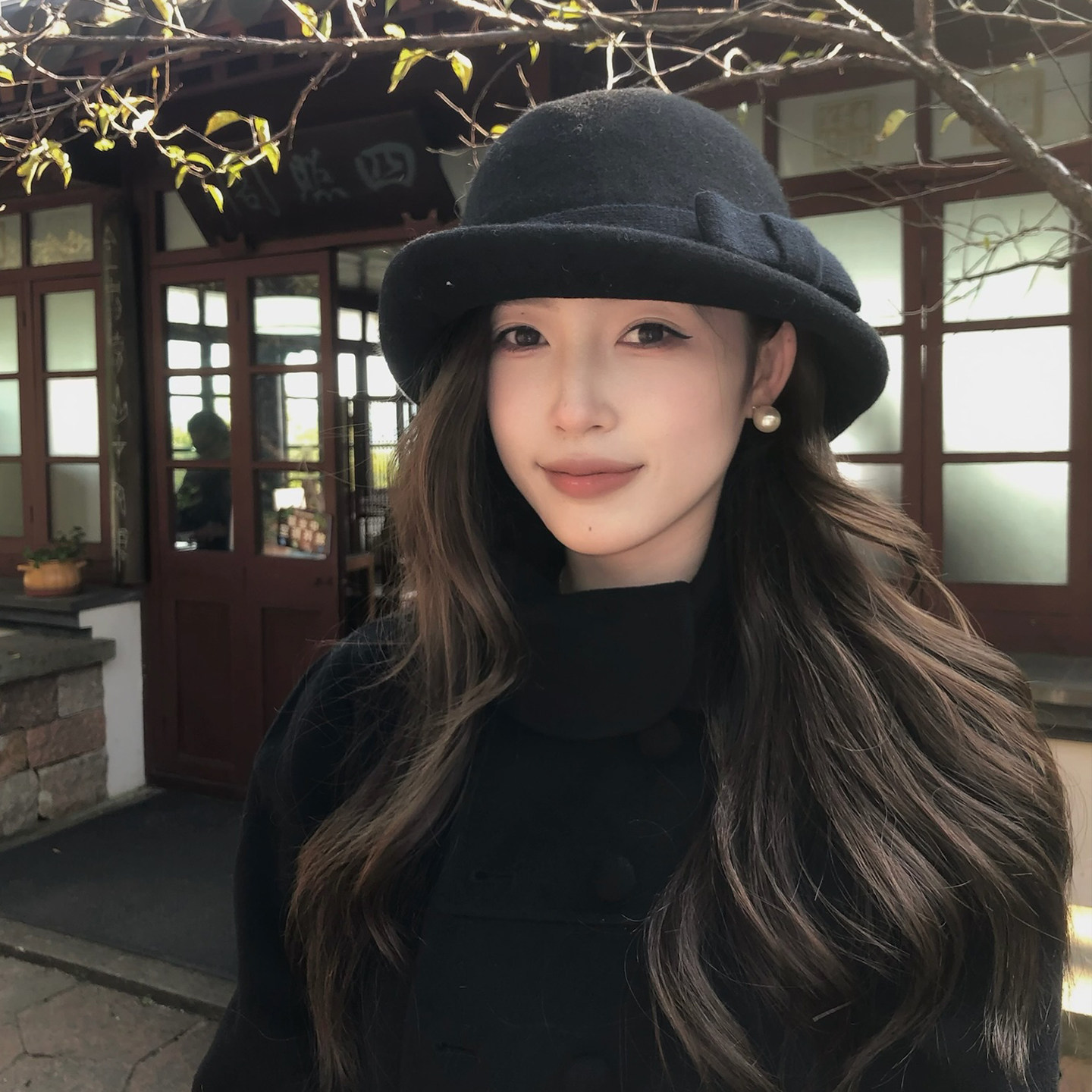 【猫仔kitten】复古羊毛毡半卷边礼帽女冬季保暖羊绒时尚渔夫帽