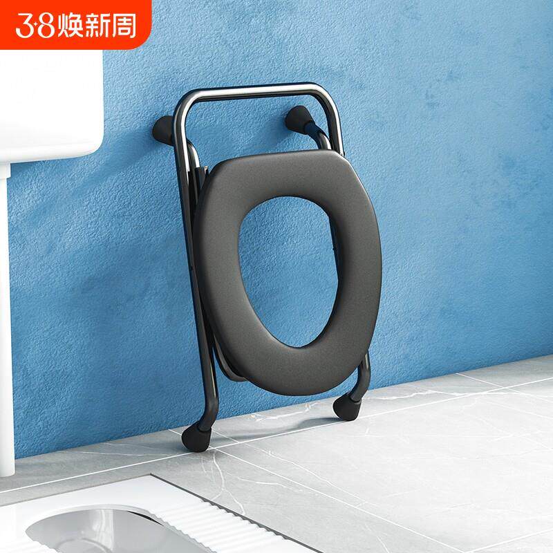折叠坐便椅蹲便器蹲坑家用厕所椅子坐便器坐便凳蹲厕老人孕妇移动