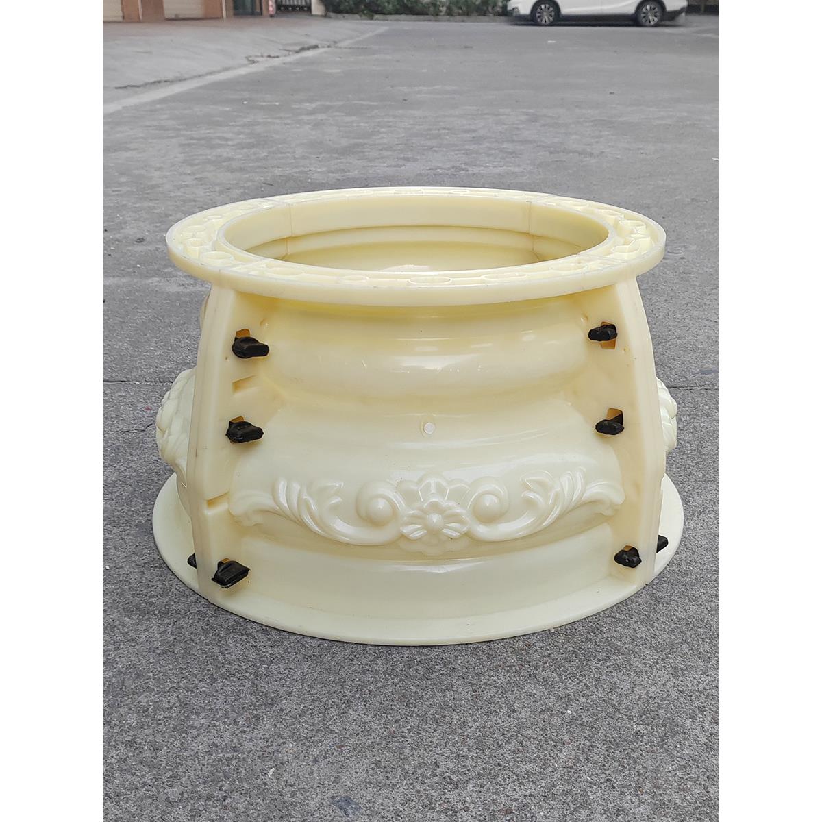 罗马柱脚模具装饰造型水泥自制塑料模板圆柱子方形柱头建筑模型厚