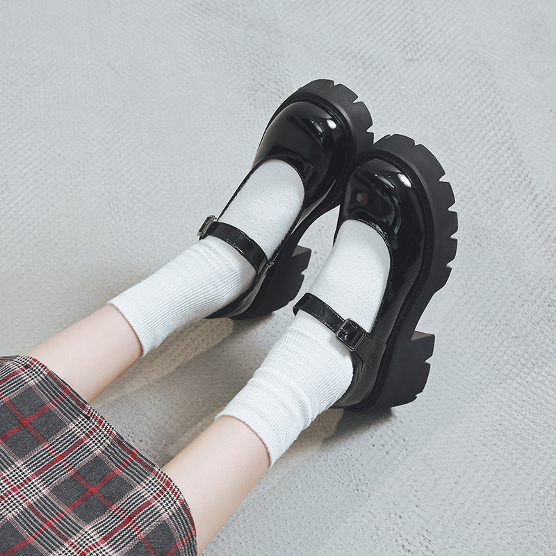 超元小皮鞋女2025秋季新款高跟单鞋日系学院风玛丽珍鞋JK制服鞋女