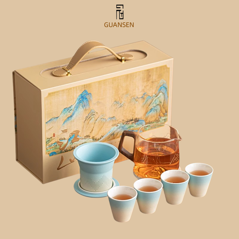 故宫文创玻璃茶具套装商务送客户