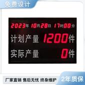 定制车间流水线计数器电子看板支持485通讯LED高清红外探头显示屏