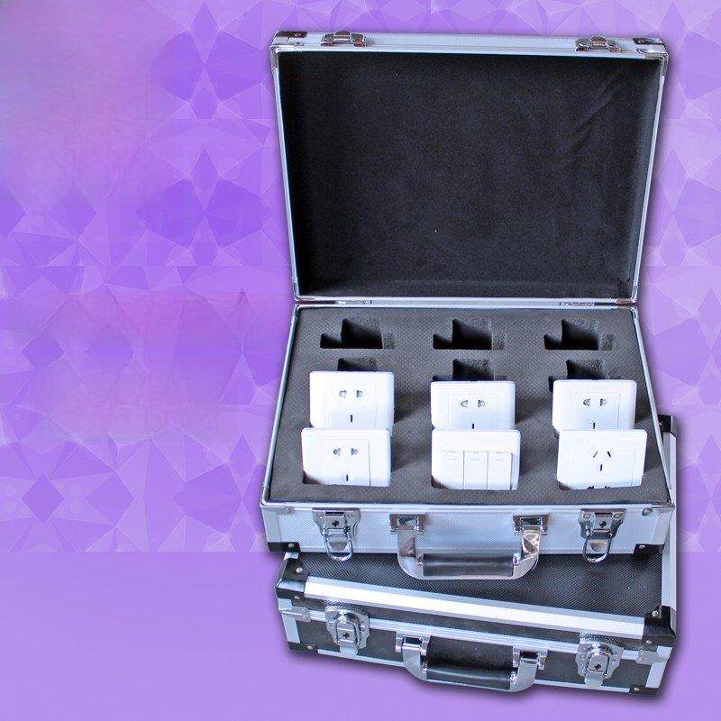 大尺寸现货铝合金开关样品无线无线电设备显示存储行李箱内管定制