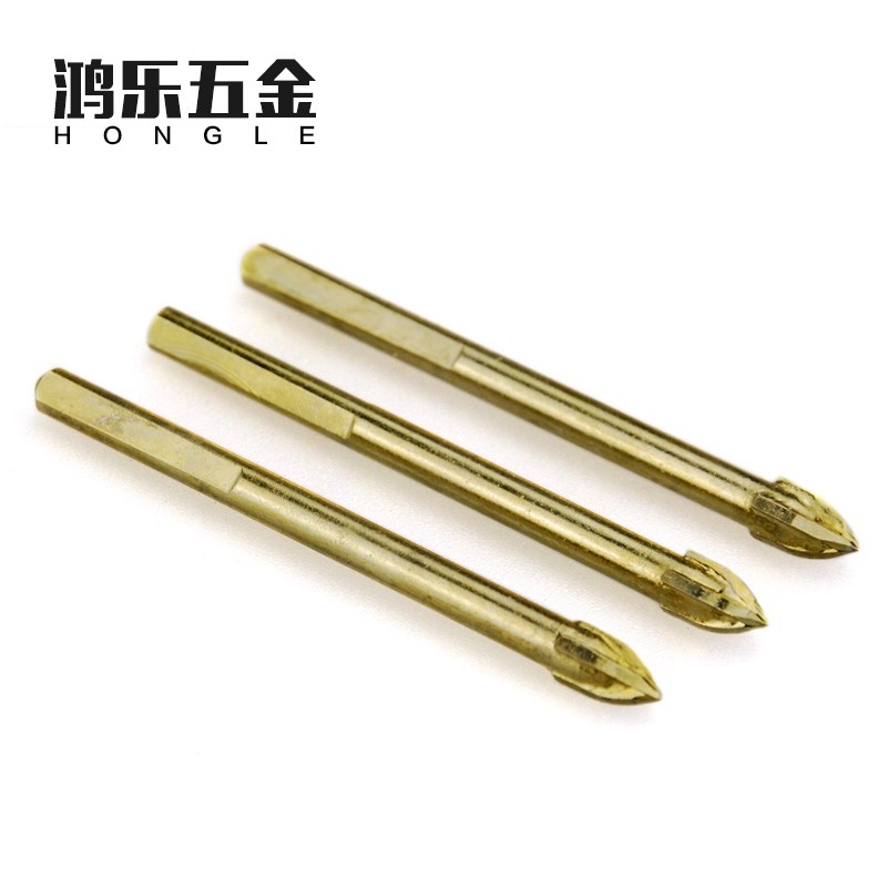 十字钻头 合金三角钻头瓷砖钻头墙壁打孔陶瓷钻孔开孔器