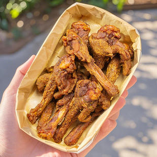 简直好吃到飞起！椒盐鸭翅根风干鸭小腿烧烤翅根网红即食休闲零食