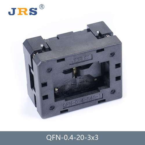 JRS QFN20 0.4mm 测试座 烧录座 老化座 IC socket 编程座 3*3mm