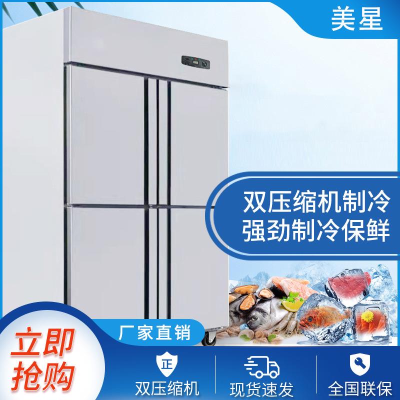 四门冰箱商用冷藏冷冻冰柜保鲜柜厨房六门冷柜饮料水果展示柜