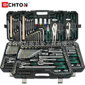 142 2件套高品质24齿哑光珍珠镍扳手套筒汽修组套工具套装 全套