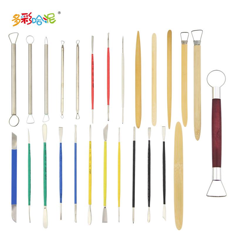 专业精雕油泥雕塑工具26件套陶艺模型泥塑工具雕刻软陶泥雕工具