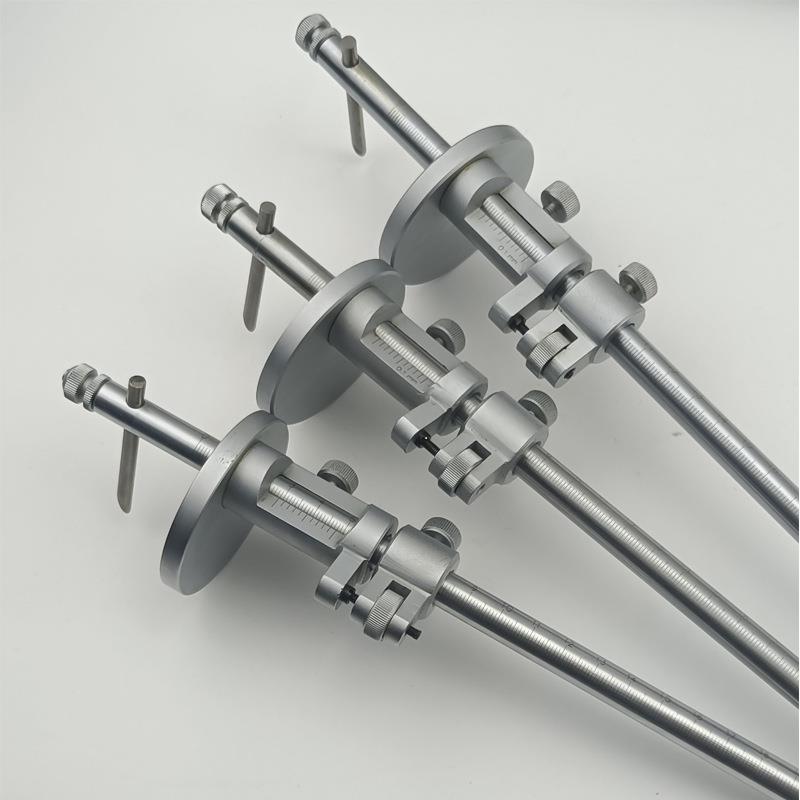 0-200/300/400/500mm木工划线器大头划线器不锈钢圆板划线带微调