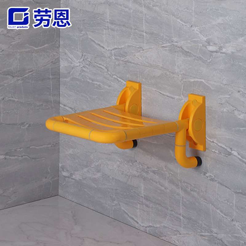 家用养老院无障碍沐浴凳不锈钢挂壁式可折叠浴室壁椅