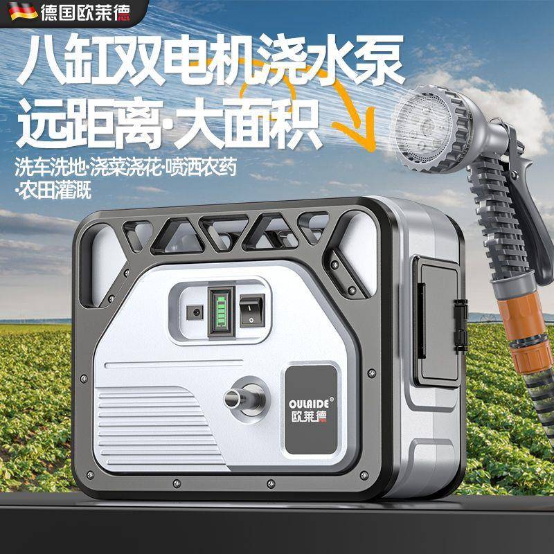 欧莱德锂电充电式抽水泵自动淋菜浇菜浇水机神器新