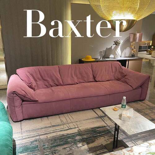 baxter磨砂绒直排科技布大象耳朵羽绒沙发意大利网红款双面凯撒