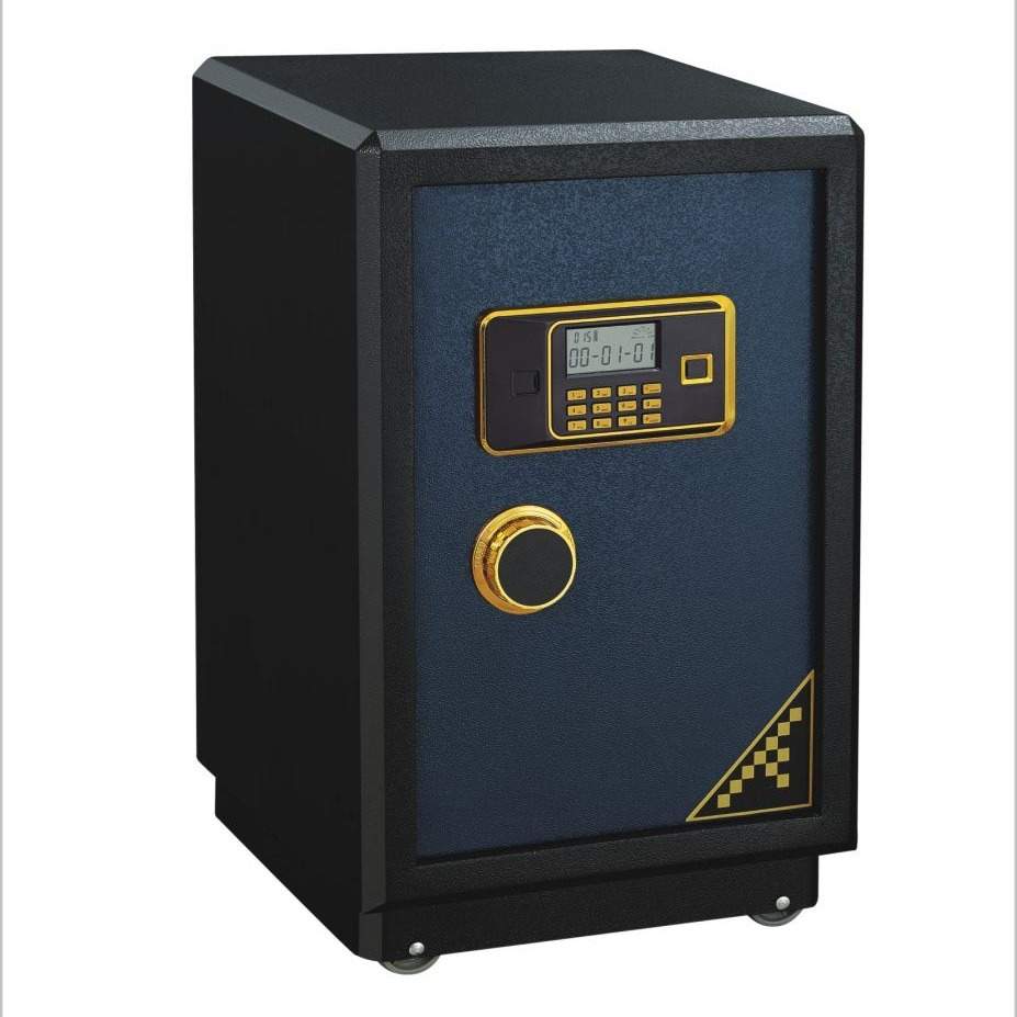 恒安保险箱防火防盗电子密码可改指纹保险柜fire resistant safe