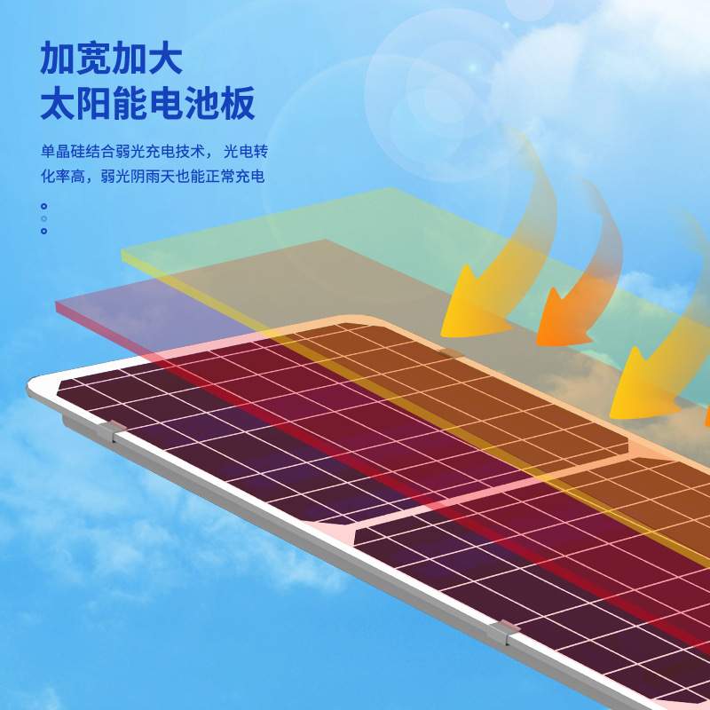 一体化太阳能路灯庭院灯户外雷达感应铝材太阳能灯新款路灯头