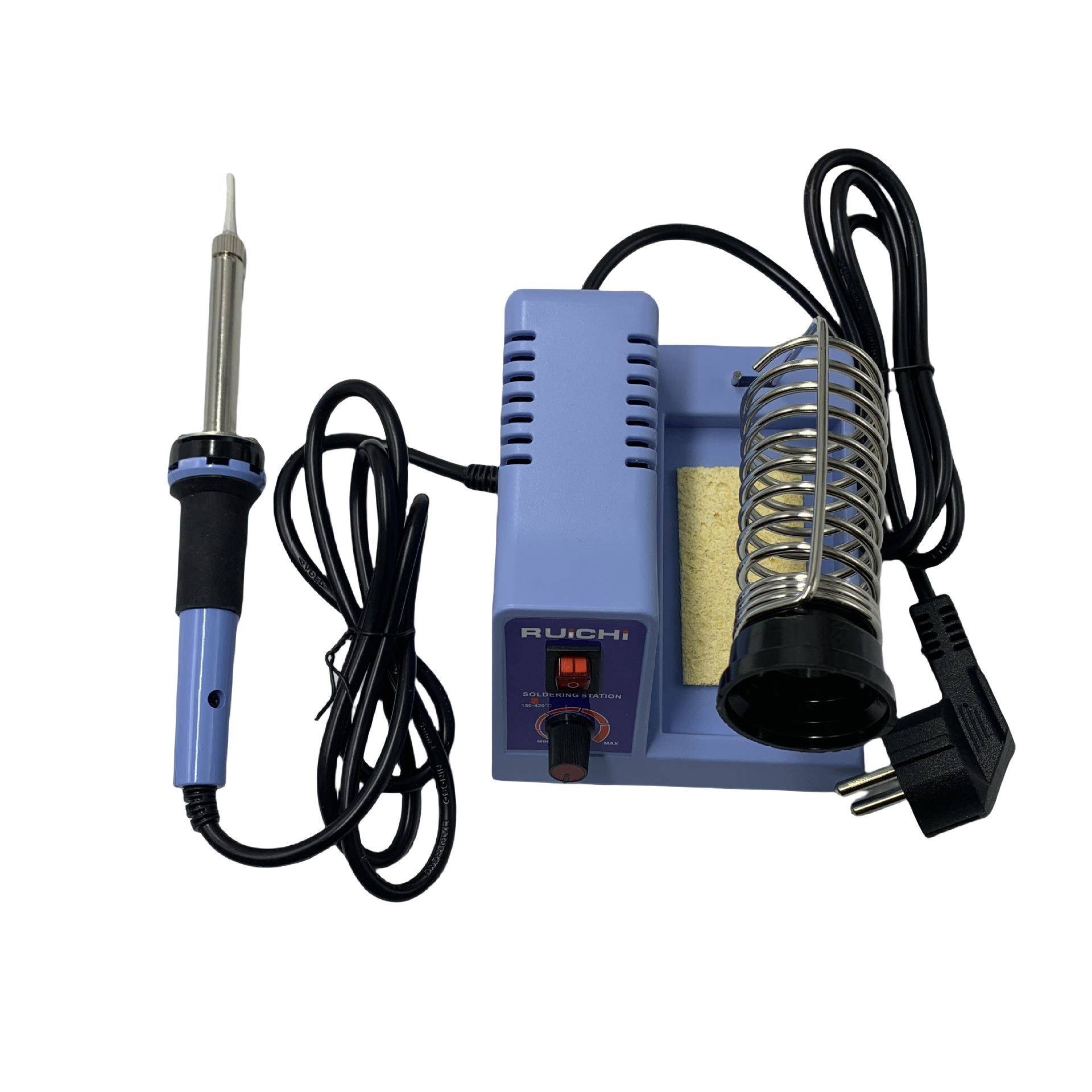 简易调温焊台电烙铁支架锡焊CE欧插欧规出口40W