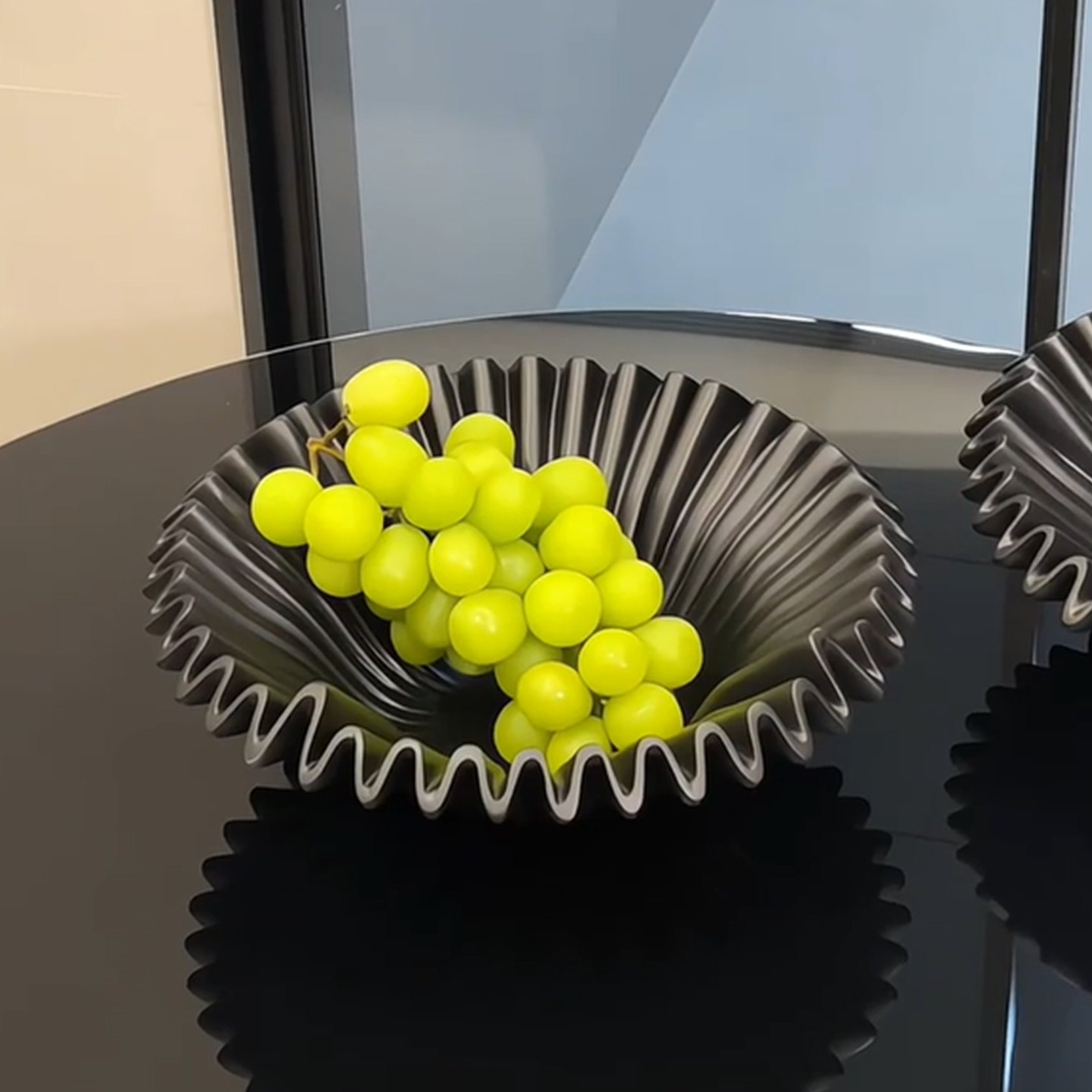 艺术果盘客厅茶几家用餐桌陶瓷收纳盘不规则褶皱覆古装饰摆饰托,家居饰品,果盘/果篓,淘宝优惠券,粉丝福利购,淘宝优惠卷