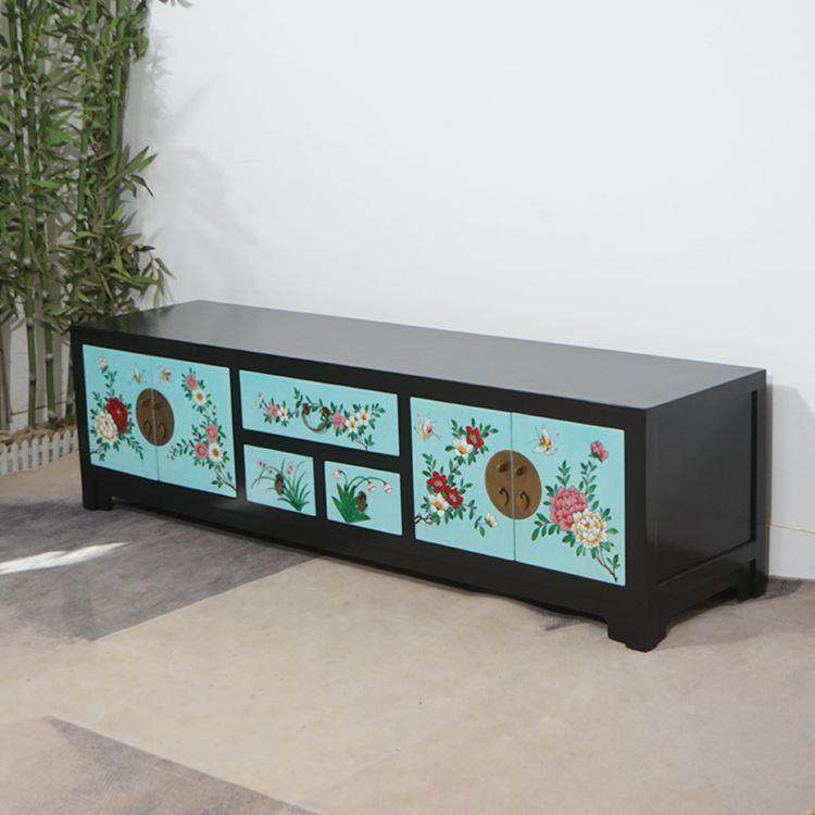 实木电视柜现代简约储物柜小户型客厅彩绘地柜榆木茶几组合落地式,农机/农具/农膜,其它农用工具,淘宝优惠券,粉丝福利购,淘宝优惠卷