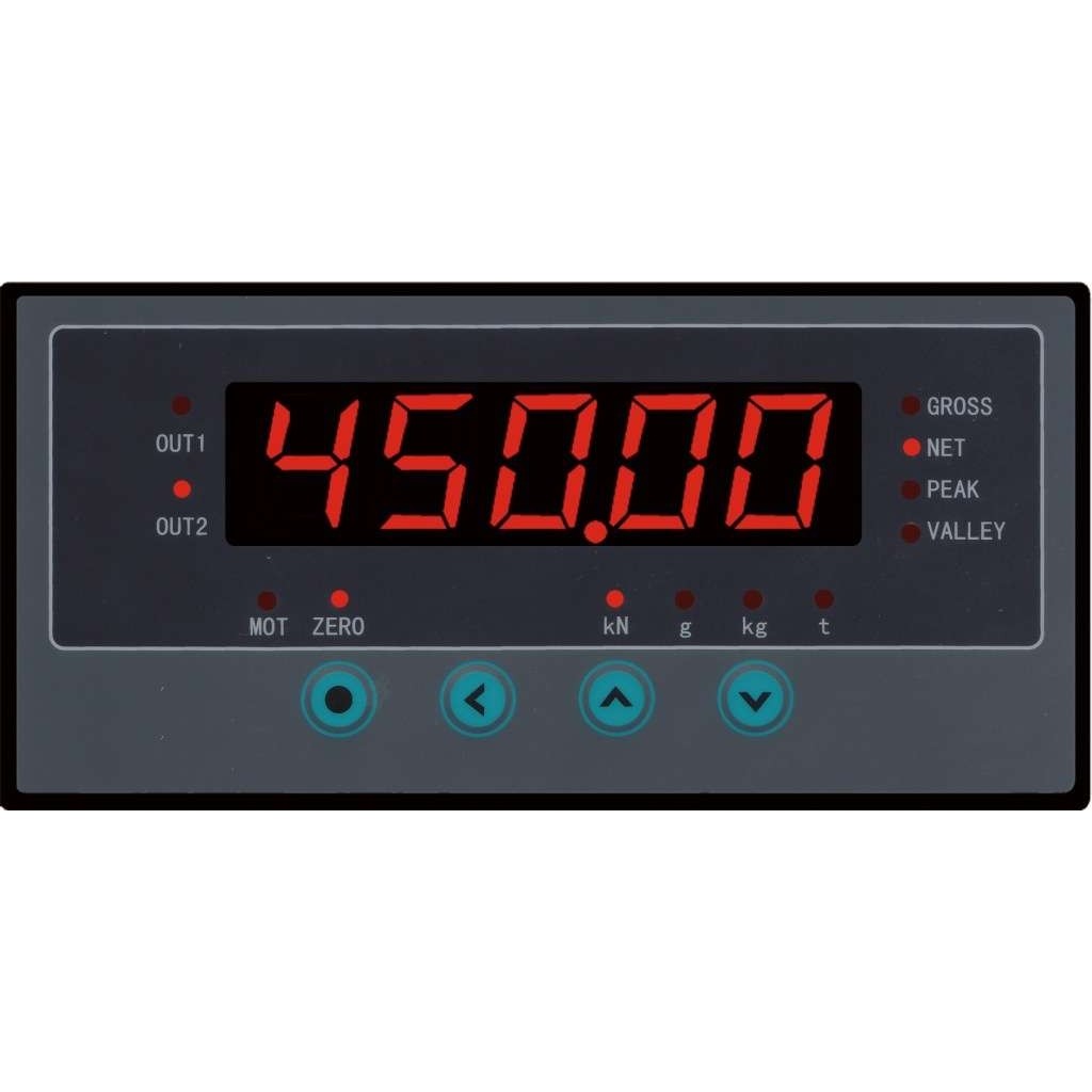 CHB-AH力值显示控制仪尺寸为160×80，毫伏输入,5位显示、2点报警