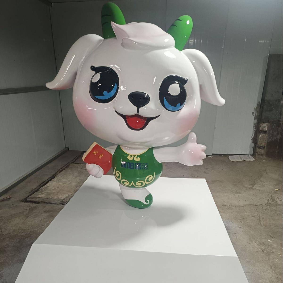 玻璃钢雕塑圆雕室外店铺大型摆件门口迎宾卡通动物人物公仔