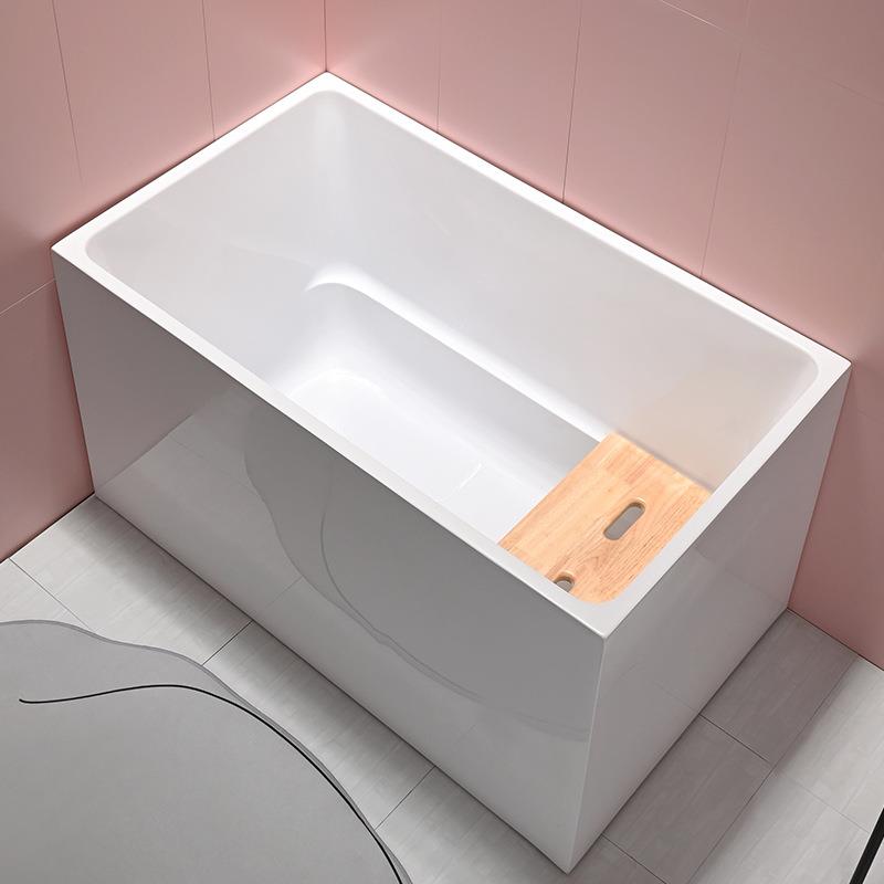 亚克力方形日式小户型浴缸可拆卸座板內深60cm网红深泡泡澡盆