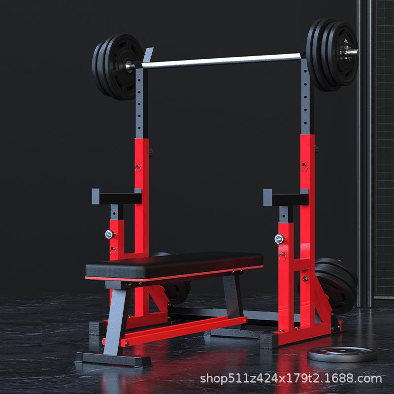 艾踏卧推架家用健身杠铃举重床多功能深蹲保护健身器材龙门架