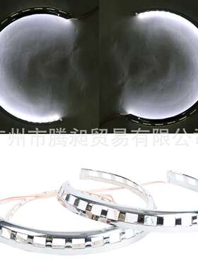 适用于金翼GL1800 01-17 F6B 13-17刹车盘LED灯圈电镀白色装饰环