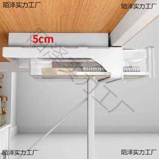 加装 免隐形抽屉收纳盒吊装 粘贴可桌下办公室桌有杠工位底桌下打孔