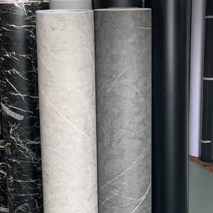 饰翻新贴膜展柜展厅波音软片 加厚哑光灰色大理石纹自粘墙贴纸纸装