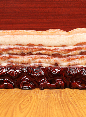 天然石材奇石件猪肉石30*16*10cm8662g五花肉桌面装饰雕刻石摆件