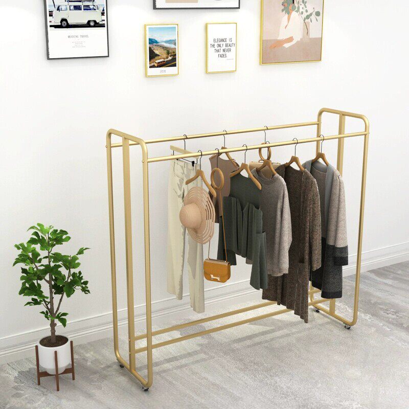 服装展示架落地式服装店男女装店货架落地式上墙婚纱架中岛侧挂架