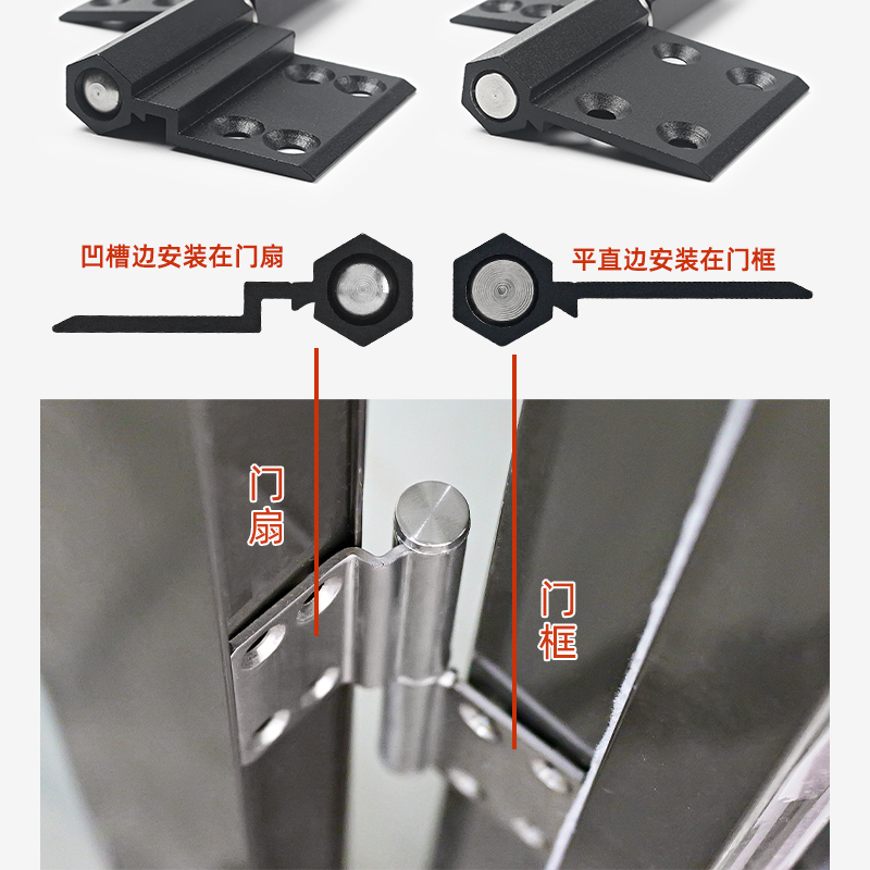厕所卫生间门合页加厚铝合金门不锈钢浴室门合叶折页铰链配件活页